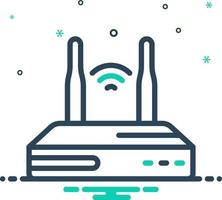 mix icon for routers vector