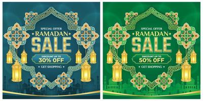 Ramadan sale, Islamic ornament template for background, banner, poster, cover design, envelope, social media feed. Ramadan Kareem and eid mubarak 2023 greeting concept vector