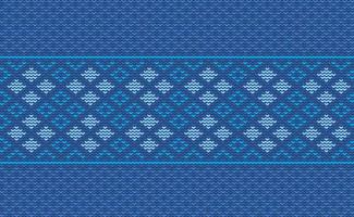 Design knit pattern vector, Cross stitch ethnic geometric background, Embroidery abstract beautiful style vector