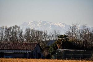 Scenic mountain landscape photo