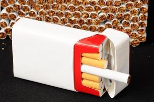 Stack of cigarettes photo