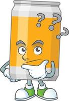 Cartoon character of beer vector