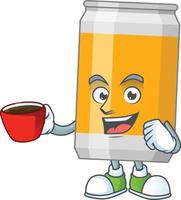 Cartoon character of beer vector