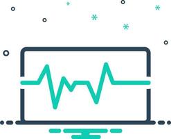 mix icon for pulse vector