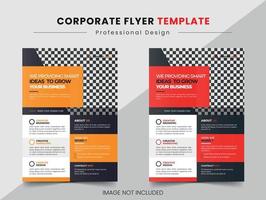 Vector business flyer design template