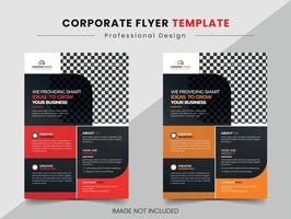 Vector business flyer design template