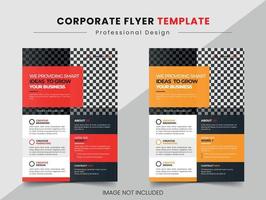 Vector business flyer design template