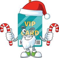 Cartoon character of VIP pass card vector