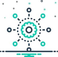 mix icon for algorithm vector