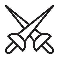 Fencing Icon Design vector