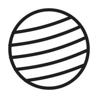 Yoga Ball Icon Design vector