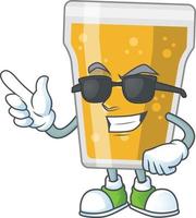 Cartoon character of mug of beer vector