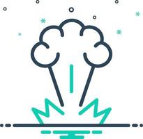mix icon for explosion vector