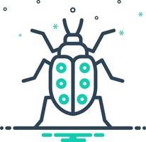 mix icon for bugs vector