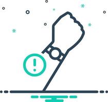 mix icon for delay vector