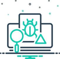 mix icon for detection vector