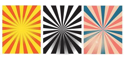 sun burst  abstract background template design for presentation,promotion and media social vector