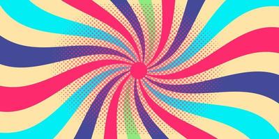 design of background sunburst The cartoon style modern pattern.can be used as a background template for social media, promotion and design on your business vector