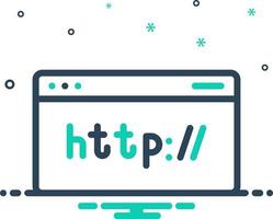 mix icon for http vector