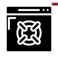 layout glyph icon vector