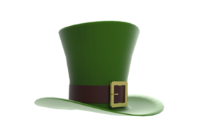 st. patrick grön irländsk hatt png