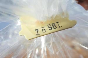 expiry date on a bread packet photo