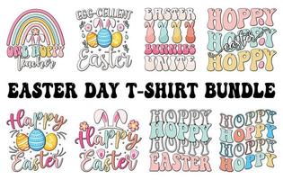 Easter T shirt design Bundle, Bunny Easter T Shirt set, easter t-shirt vector, Happy Easter day element, bunny t-shirt vector, easter day vector