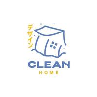 hogar cultura Japón limpiar moderno minimalista logo diseño vector