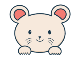 Cute rat isolated png