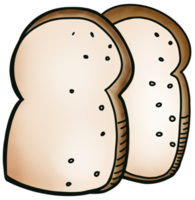 pão fresco ilustração png