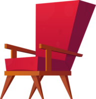 Armchair in cartoon style clip art png