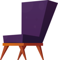 fauteuil dans dessin animé style agrafe art png