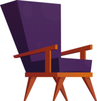 fauteuil dans dessin animé style agrafe art png