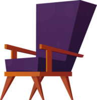 fauteuil in tekenfilm stijl klem kunst png