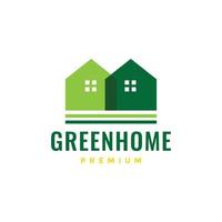 home house green abstract colorful modern minimalist logo design vector