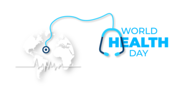 mundo salud día antecedentes diseño modelo. mundo salud día es un global salud conciencia día celebrado cada año en 7mo abril. mundo salud día bandera diseño modelo. png
