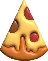 pizza 3d ícone, velozes Comida 3d ícone. png