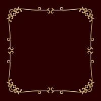 classic gold frame, vector design