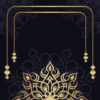 luxury background, with mandala ornamen