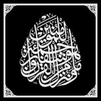 Arabic Calligraphy template, Meaning for all your design needs, banners, stickers, Ramadan flyers, etc vector