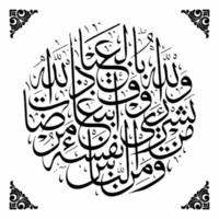 Arabic Quran Calligraphy, Meaning For your various design template needs, Banners, Stickers, brochures or other printing vector