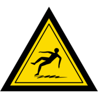 Aufkleber rutschig Oberfläche Warnung Sicherheit Schutz Zeichen Symbol png