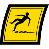 sticker slippery surface warning safety protection sign symbol png