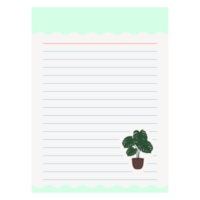 Paper Note Home Garden Tree Plan Cute Element png