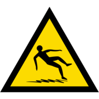 etichetta scivoloso superficie avvertimento sicurezza protezione cartello simbolo png