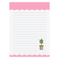 papier Notitie huis tuin boom plan schattig element png