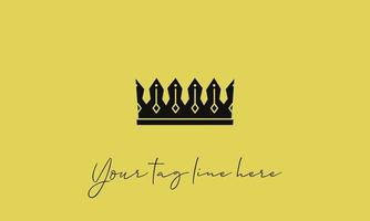 logo design of crown template vector design