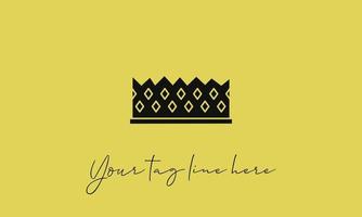 logo design of crown template vector design