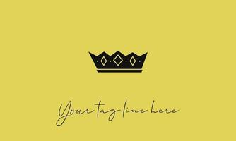 logo design of crown template vector design