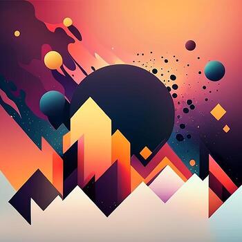 Abstract background with dynamic effect. Modern pattern. Vector illustration design. photo